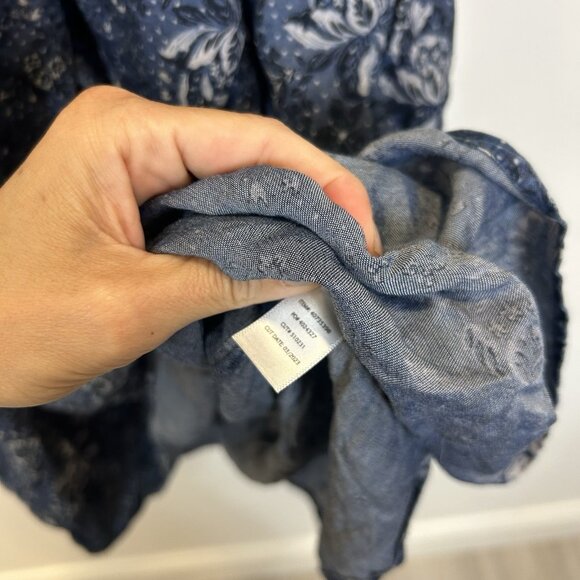 Torrid 2 2X Mini Chambray Puff Sleeve Smocked Dress - Picture 8 of 11